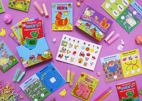 Magnetic Mini Sticker Books - Farmyard - MPHOnline.com