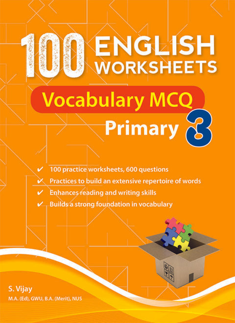 100 English Worksheets Primary 3 Vocabulary MCQ - MPHOnline.com