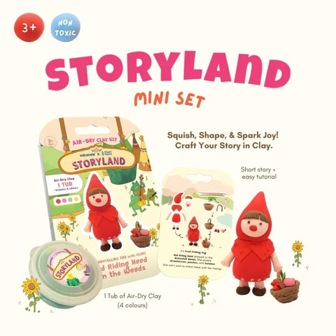 Storyland Air-Dry Clay Mini: Red Riding Hood in the Woods - Wizard Within  MPHOnline.com