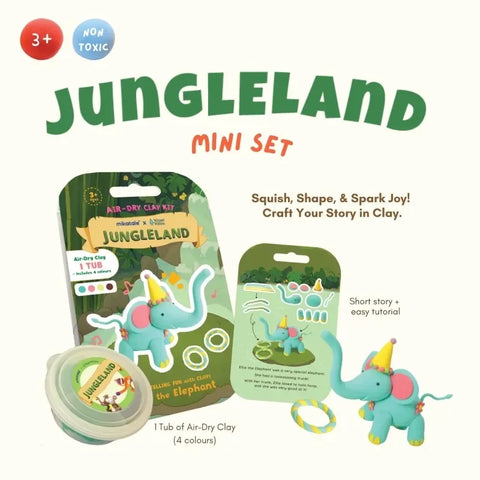 Jungleland Air-Dry Clay Mini: Ellie the Elephant - Wizard Within - MPHOnline.com