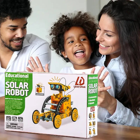 LUCKY DOUG: Educational 12-IN-1 KIT - Solar Robot (1232-68) - MPHOnline.com