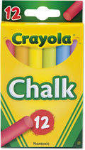 12 CLR COLOURED CHALK - MPHOnline.com