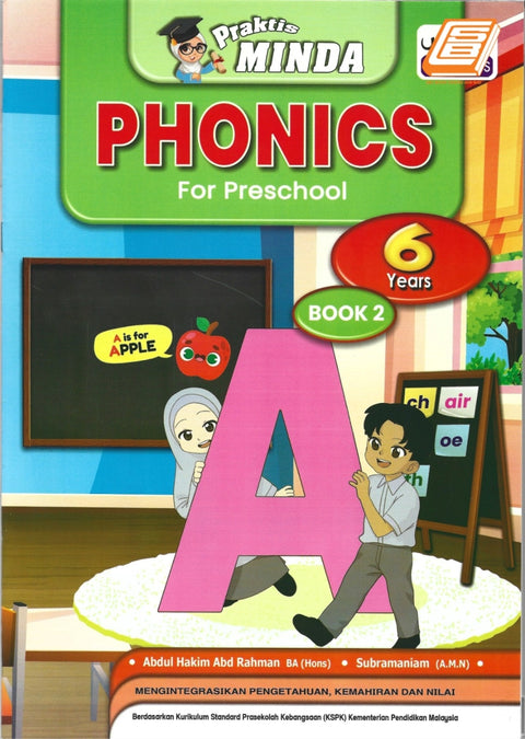 Praktis Minda Phonics For Preschool 6 Years Book 2 - MPHOnline.com