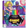 Kaleidoscope Neon Colouring Kit: Comic Art - MPHOnline.com