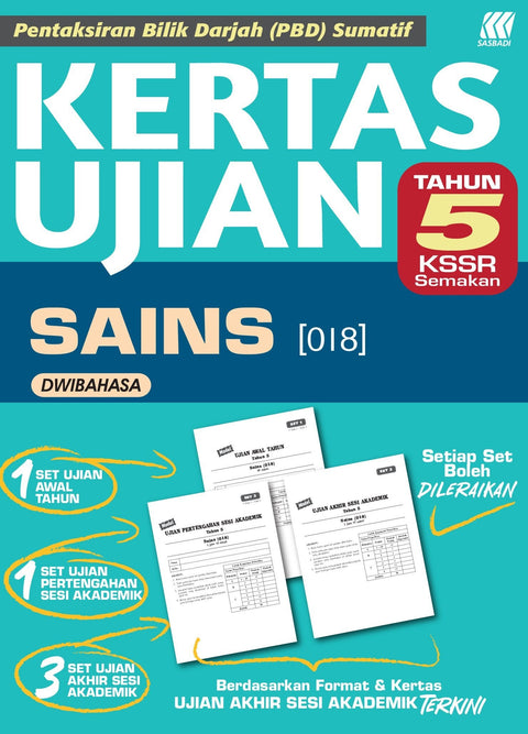 Kertas Ujian KSSR Sains ( Dwibahasa) Tahun 5 '24 - MPHOnline.com