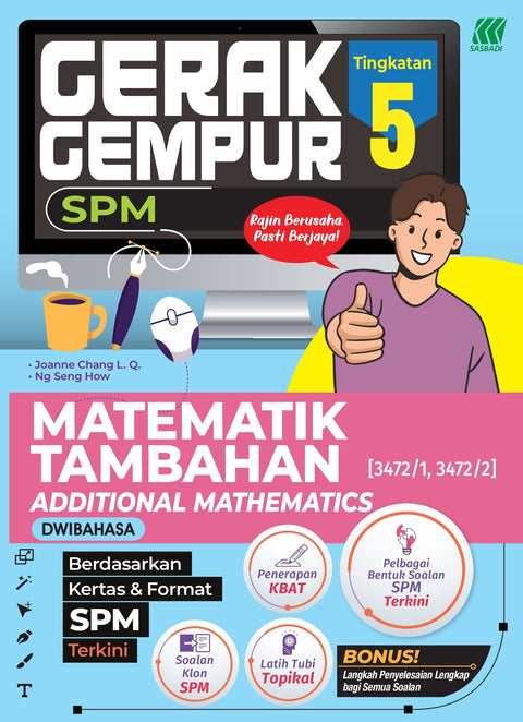 Gerak Gempur SPM Matematil Tambahan/ Additional Mathematics (Dwibahasa) Tingkatan  5 (Edisi 2024) - MPHOnline.com