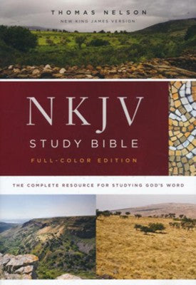 NKJV Study Bible, Hardcover, Burgundy, Full-Color, Comfort Print - MPHOnline.com