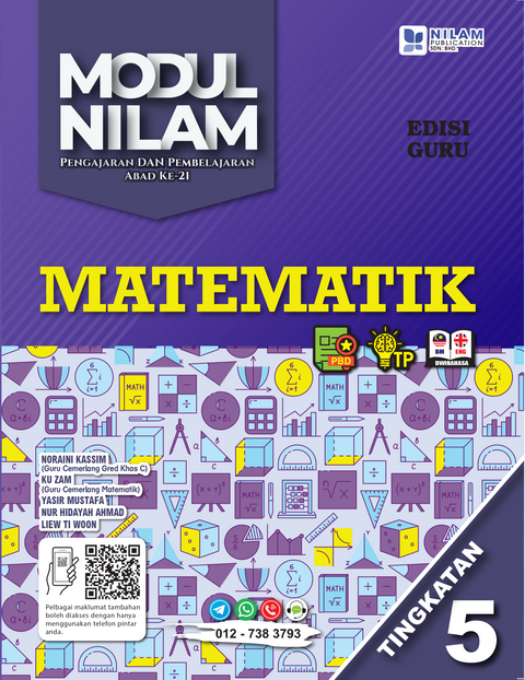 Modul Nilam P&P Abad Ke-21 Matematik Tg 5 Dwibahasa 2023 (Eg) - MPHOnline.com