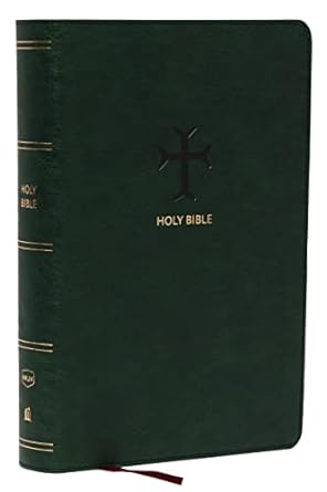 NKJV, End-of-Verse Reference Bible, Personal Size Large Print, Leathersoft, Green, Red Letter, Comfort Print - MPHOnline.com