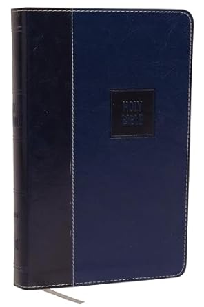 NKJV, Deluxe Gift Bible, Leathersoft, Blue, Red Letter, Comfort Print - MPHOnline.com