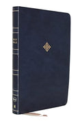 NKJV, Thinline Reference Bible, Leathersoft, Blue, Red Letter, Comfort Print - MPHOnline.com