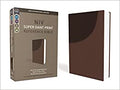 NIV, SUPER GIANT PRINT REFERENCE BIBLE, LEATHERSOFT, BROWN, - MPHOnline.com