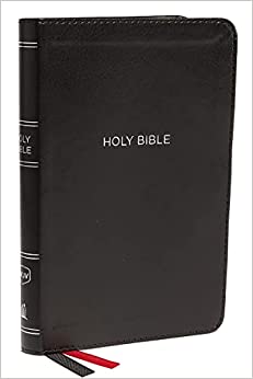 Nkjv, Thinline Bible, Compact, Leathersoft, Black, Red Lette - MPHOnline.com