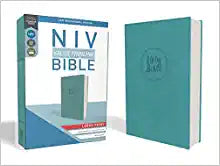Niv, Value Thinline Bible, Large Print, Leathersoft, Teal, - MPHOnline.com