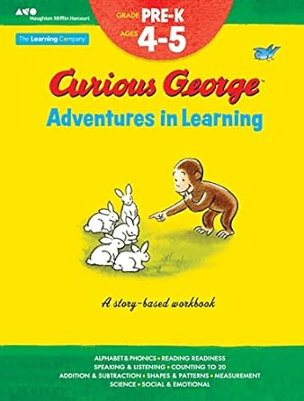 Curious George: Adventures in Learning Pre K Ages 4-5 - MPHOnline.com