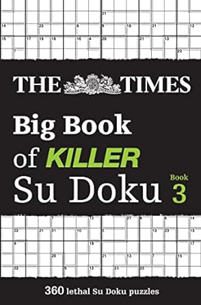 The Times Big Book of Killer Su Doku book 3 - MPHOnline.com