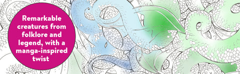 Pop Manga Dragons and Other Magically Mythical Creatures : A Coloring Book - MPHOnline.com
