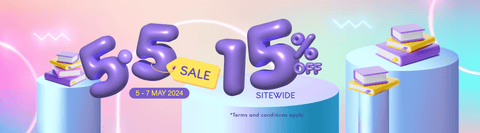 5.5 3 Day Sale! Clear that TBR list with 15% off SITEWIDE.