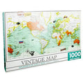 Jigsaw 1000 Pc Rectangular - Vintage Map - MPHOnline.com