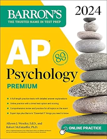 AP Psychology Premium, 2024: 6 Practice Tests + Comprehensive Review + Online Practice (Barron's AP) - MPHOnline.com