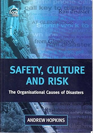 Safety ,Culture And Risk The Origanisational Causes Of Disas - MPHOnline.com