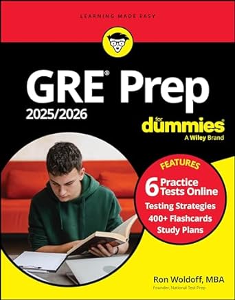 GRE Prep 2025/2026 For Dummies: Book + 6 Practice Tests & 400+ Flashcards Online - MPHOnline.com