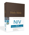 Niv, Value Pew And Workship Bible, Hardcover, Brown - MPHOnline.com