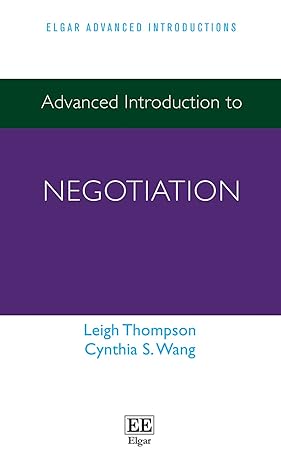 Advanced Introduction to Negotiation - MPHOnline.com