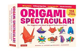 Origami Spectacular Kit: Our Biggest and Best Origami Collection Ever! (114 Sheets of Paper; 60 Easy Projects to Fold; 4 Different Paper Sizes; Practice Dollar Bills; Full-color Instruction Book) - MPHOnline.com