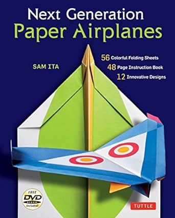 Next Generation Paper Airplanes Kit: Engineered for Extreme Performance, These Paper Airplanes are Guaranteed to Impress: Kit with Book, 32 origami papers & DVD - MPHOnline.com