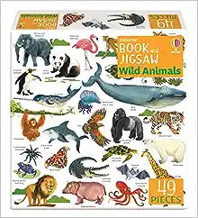 Usborne Book And Jigsaw Wild Animals - MPHOnline.com