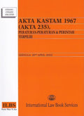 Akta Kastam 1967 (Akta 235), Peraturan-Peraturan & Perintah Terpilih (Disemak hingga 20hb April 2024) - MPHOnline.com