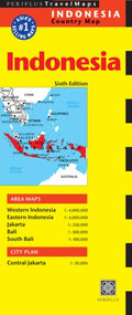 Indonesia Travel Map Sixth Edition - MPHOnline.com