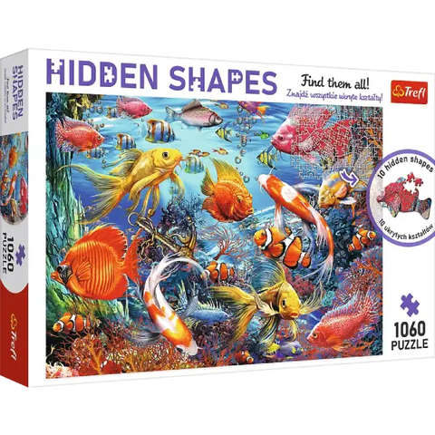 TREFL Puzzle 1000 Hidden Shapes - Underwater Life - MPHOnline.com