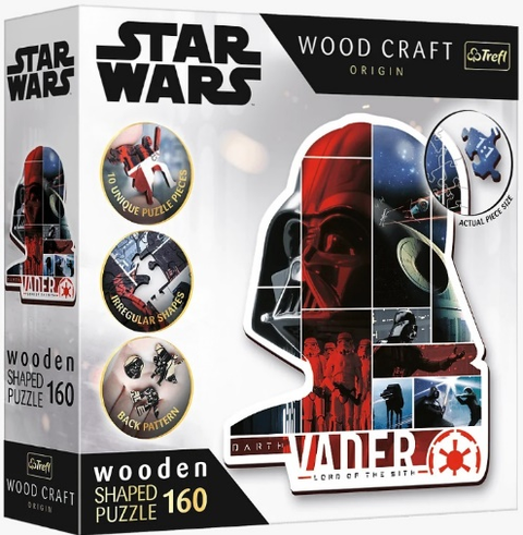 TREFL Puzzle 160 Wooden Shaped - Darth Vader/ Lucasfilm Star Wars - MPHOnline.com