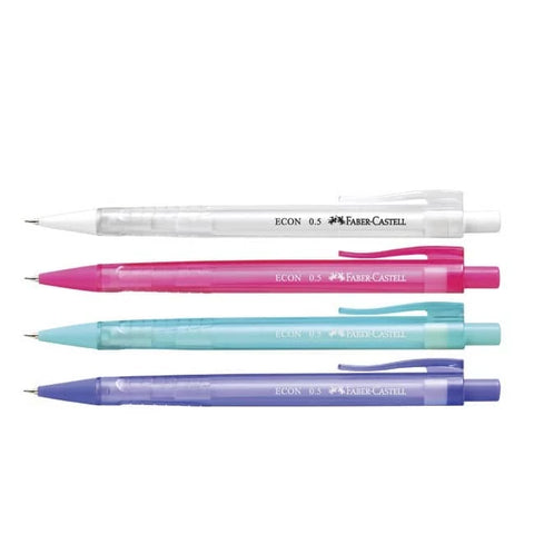 Faber Castell ECON Mechanical Pencil 0.5mm with Leads (Random Color) - MPHOnline.com