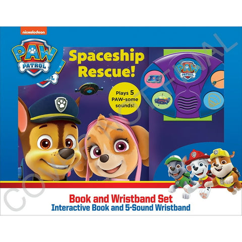 Nickelodeon Paw Patrol: Spaceship Rescue! Book and Wristband Sound Book Set - MPHOnline.com