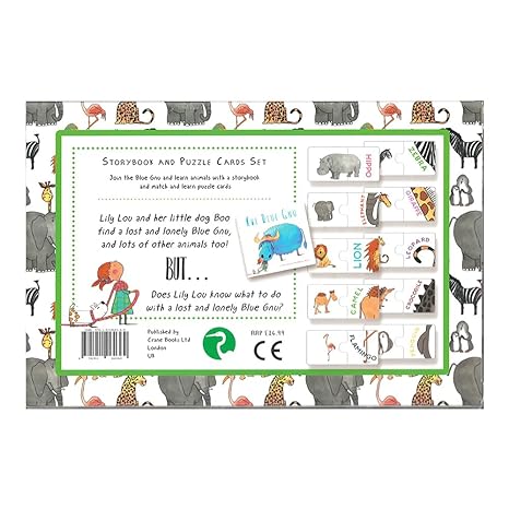 Match & Learn Animals - Storybook and Puzzle Cards Set - MPHOnline.com