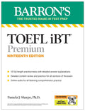 TOEFL, iBT Premium, 19 Edition: Prep Book with 10 Practice Tests + Comprehensive Review + Online Audio - MPHOnline.com
