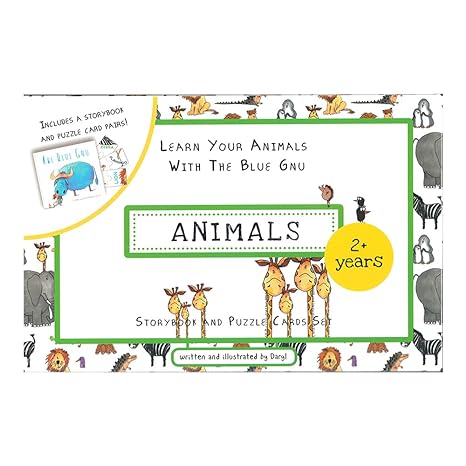 Match & Learn Animals - Storybook and Puzzle Cards Set - MPHOnline.com