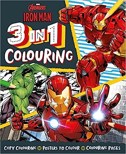 Marvel Avengers Iron Man: 3 in 1 Colouring - MPHOnline.com