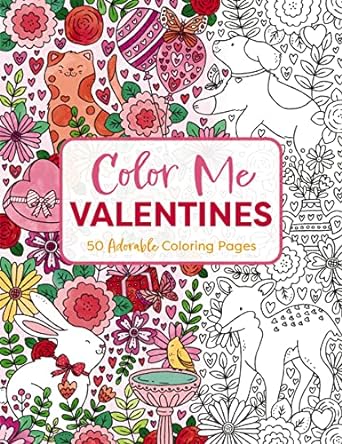 Color Me Valentines : An Adorable Coloring Book - MPHOnline.com