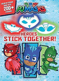 PJ Masks: Heroes Stick Together! Color-In Sticker Book - MPHOnline.com