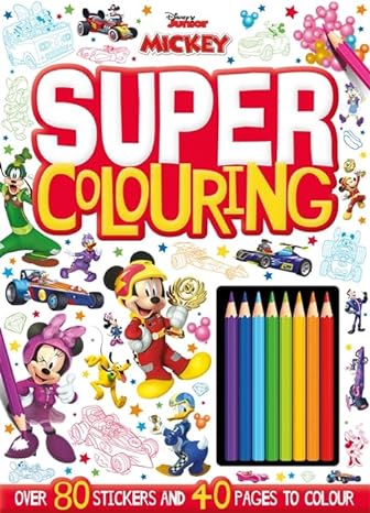 Disney Junior Mickey & The Roadster Racers Super Colouring - MPHOnline.com