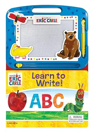 Eric Carle Learn to Write ABC Activity Book Learning, Writing, Sketching with Magnetic Drawing Doodle Pad for Kids Children Toddlers Ages 3 - MPHOnline.com