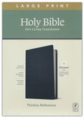 NLT Large-Print Thinline Reference Bible, Filament Enabled Edition--soft leather-look, black - MPHOnline.com