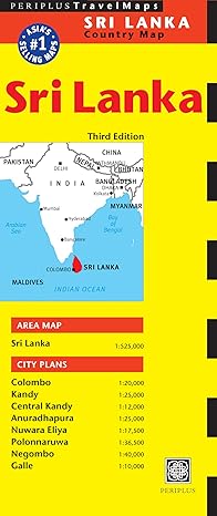 Sri Lanka Travel Map Third Edition (Periplus Travel Maps: Country Map) - MPHOnline.com