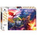 Mindbogglers Gold 500pc Dragon Riders Jigsaw - MPHOnline.com