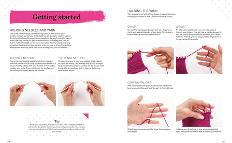 The Beginner's Guide to Knitting: Easy techniques and 8 fun projects - MPHOnline.com