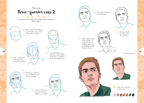 10 Step Drawing: Faces: Draw over 50 fabulous faces in 10 easy steps - MPHOnline.com